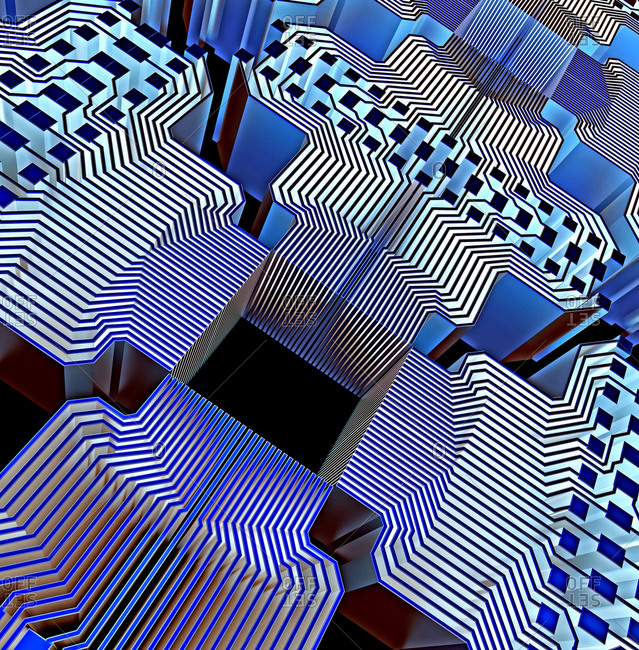 Electronic circuitry of a quantum computer