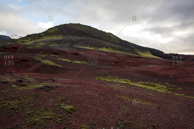 Barren earth on Icelandic peak