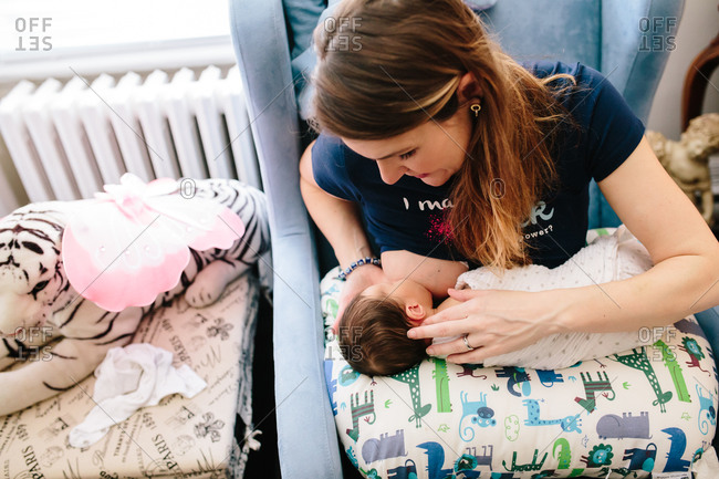 breastfeeding chair stock photos - OFFSET