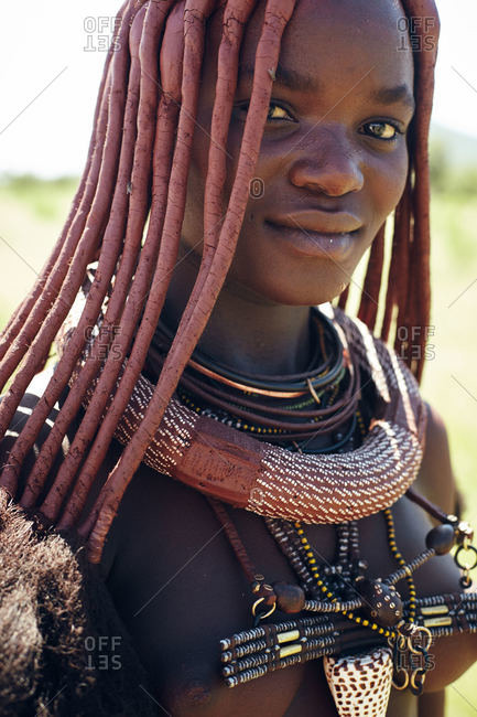 Namibia - March 17, 2016: Woman of Himba tribe, Namibia
