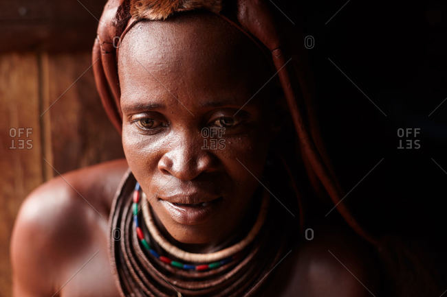 Namibia - March 20, 2016: A Himba woman in Namibia