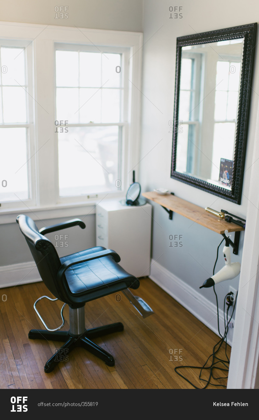 Hairdresser chair at home salon business