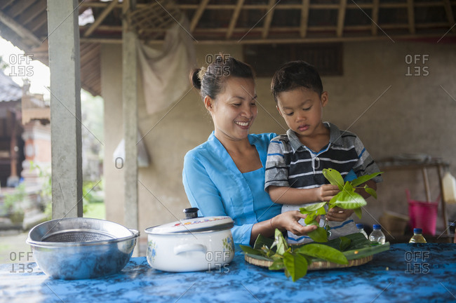 Mom Kitchen Asia Stock Photos Offset