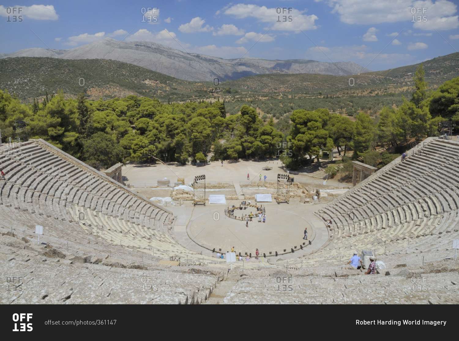 Ancient theatre of Epidaurus, Argolis, Peloponnese, Greece