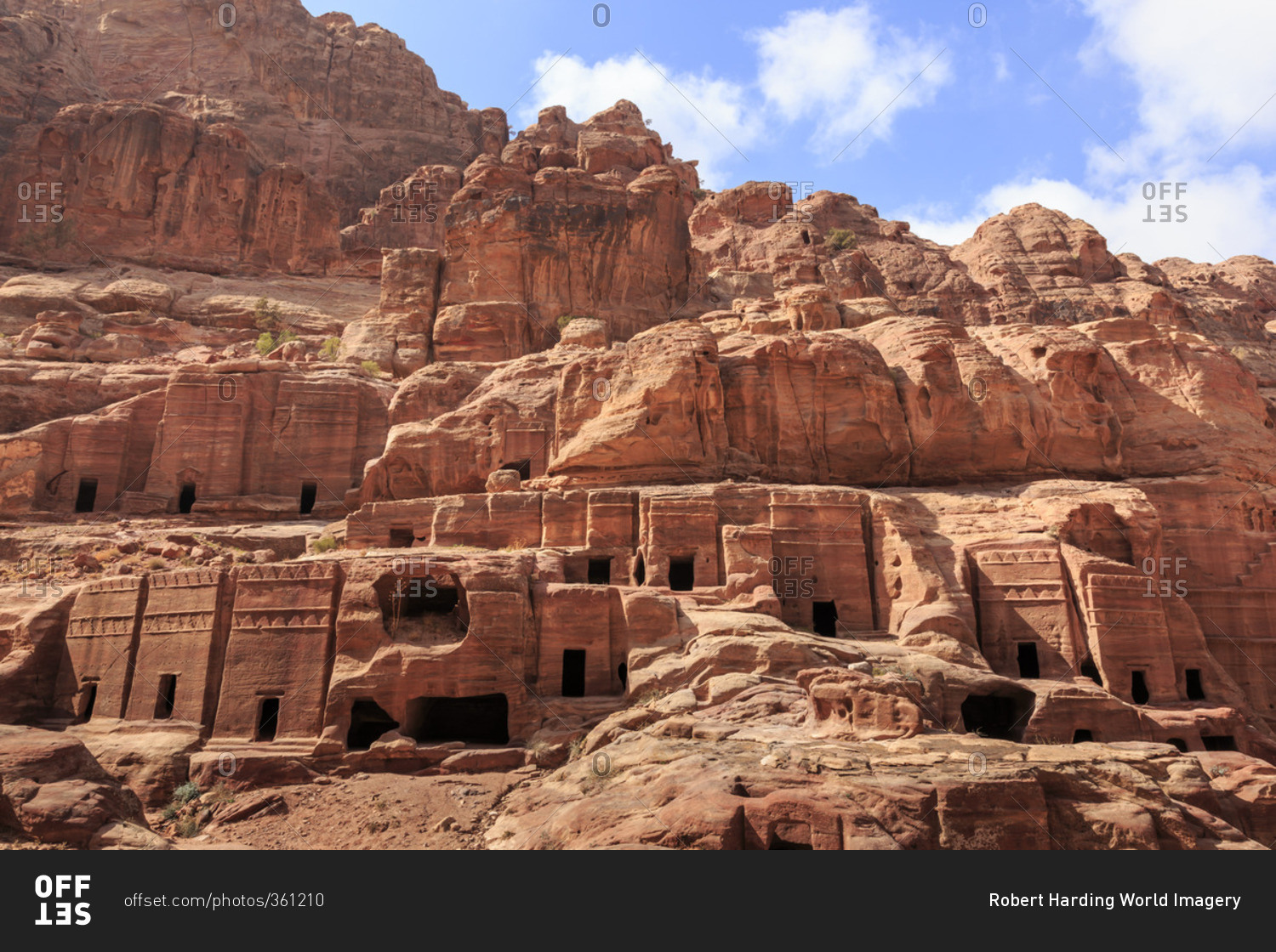 Tombs, Street of Facades, Petra, Jordan, Middle East