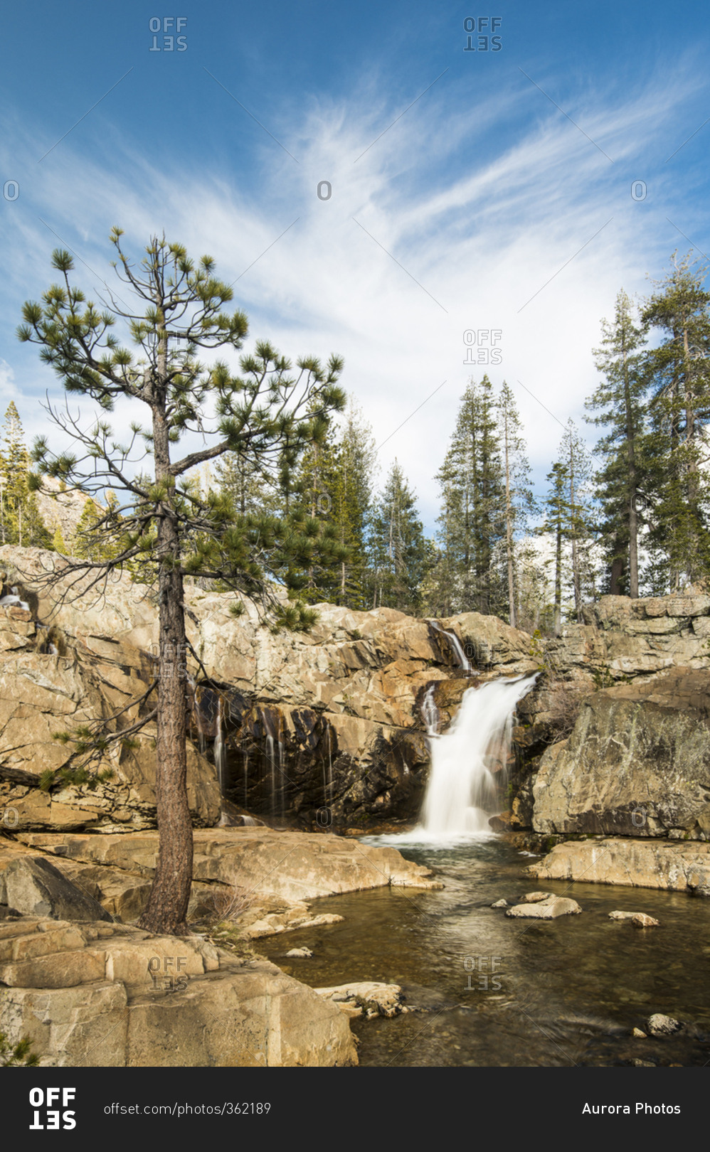 Faucherie Falls, Bowman Lake area of Nevada County, Tahoe National ...