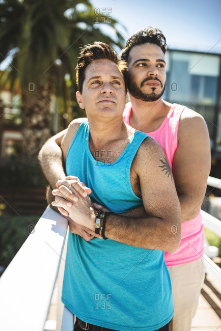 Portrait of gay couple