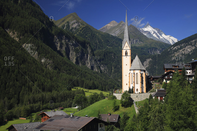 Sankt Vinzenz church in the Moll Valley