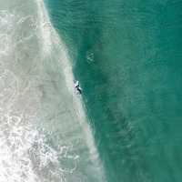 Surfing in La Oliva, Canarias