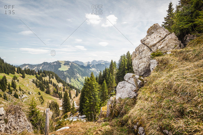 Rocks on Mt Wallberg, Bavaria, Germany