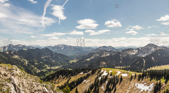 View from Mt Wallberg, Bavaria, Germany