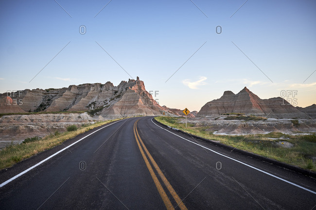 A remote South Dakota road