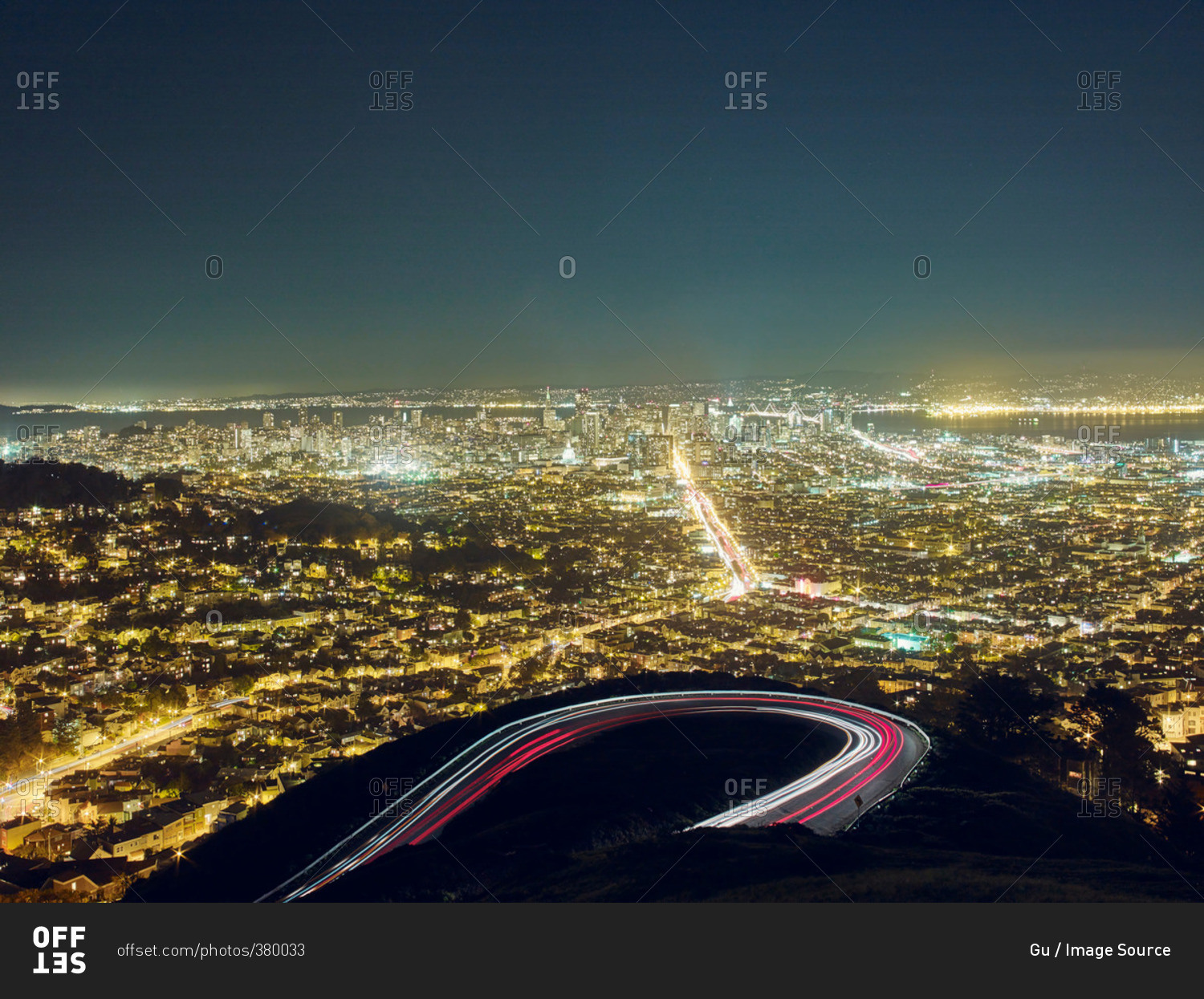 San Francisco viewed from Twin Peaks, San Francisco, California, USA