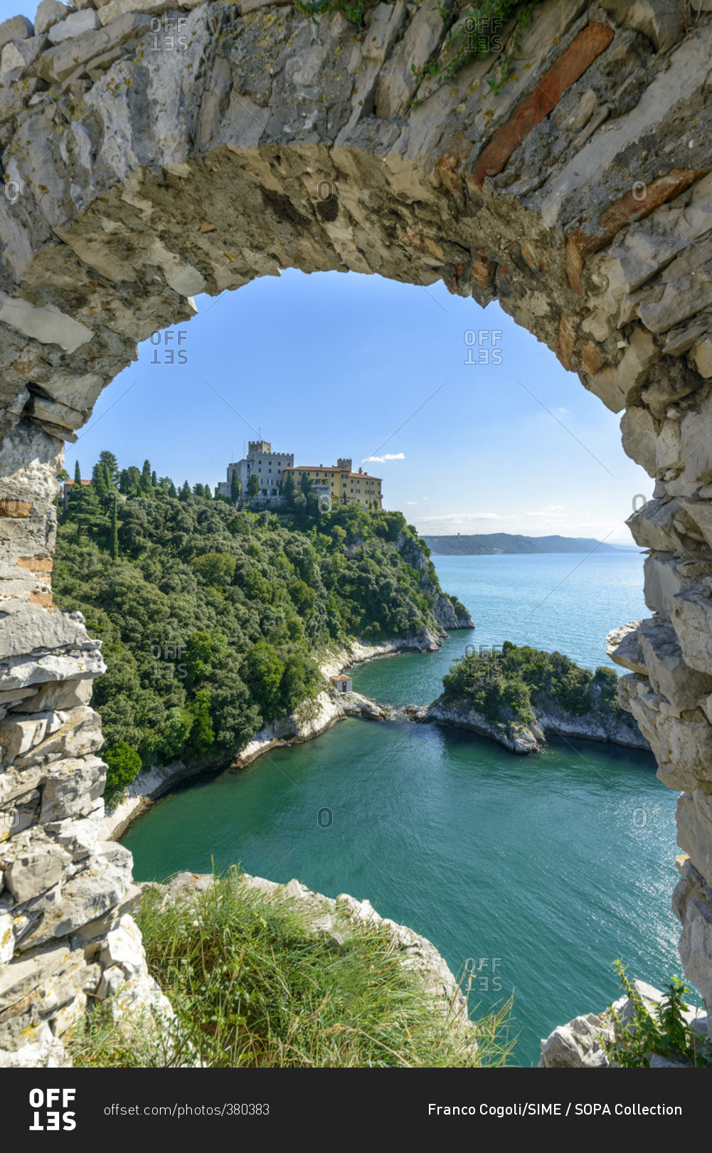 Duino Castle, view from the old castle
