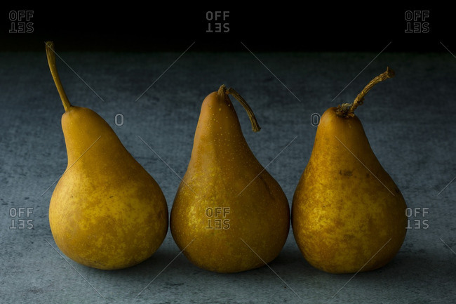 Three Bosc pears - Offset Collection