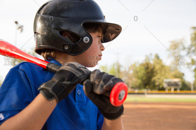 Baseball kid batting stock image. Image of helmet, game - 81497299