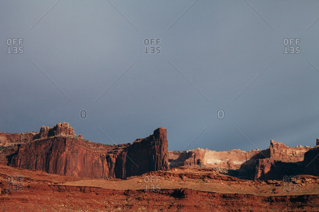 Red rock cliffs in Utah