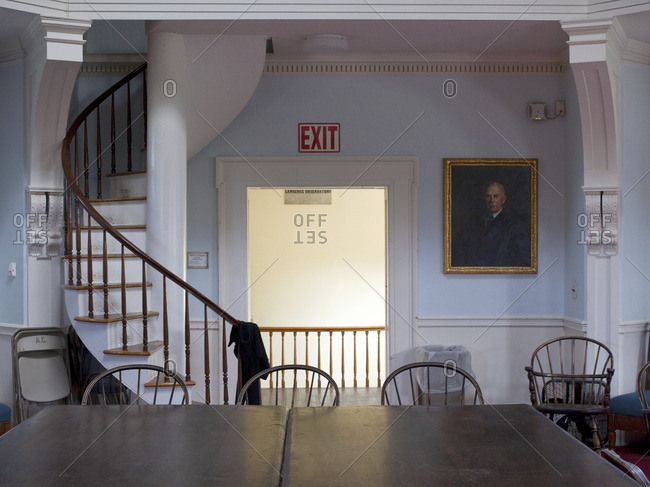 December 30, 2014: A college classroom at Amherst College in Massachusetts