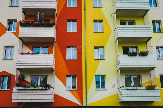 Leipzig, Germany, 7/12/16: Apartment with triangle design
