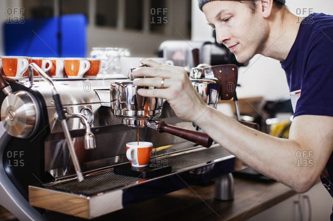 Sweden Barista Making Coffee Sweden Barista Making Coffee