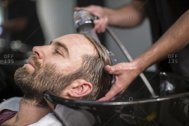 Washing Hair Men Stock Photos Offset
