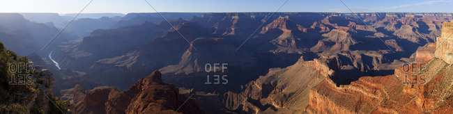 Panoramic view of the south rim of the Grand Canyon, USA