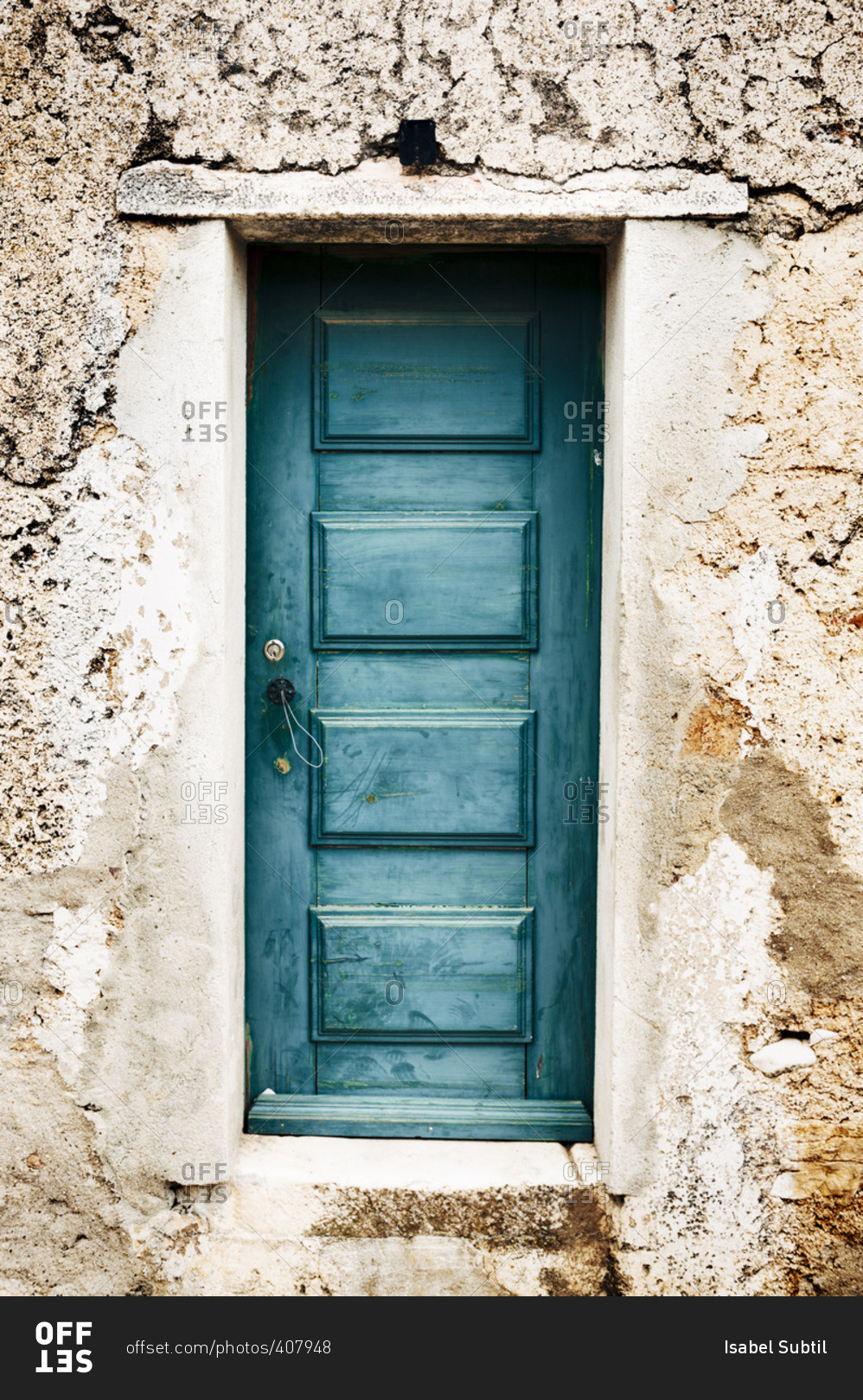 A weathered door in Portugal
