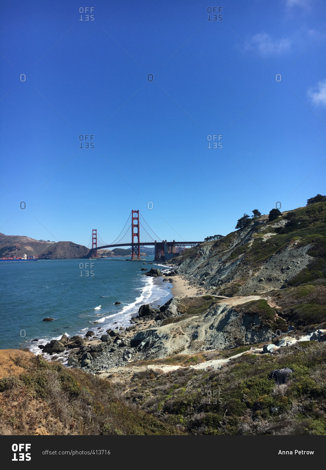 Hiking trails in Golden Gate National Recreation Area, California