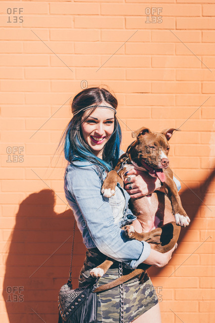 long haired pitbulls