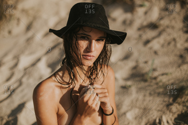 topless beach hat