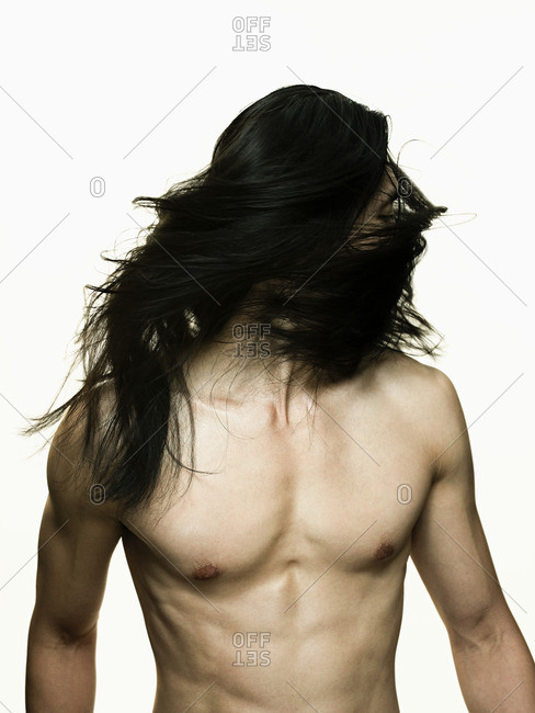 Man with long hair - Offset