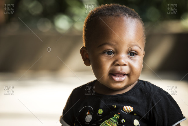 Close-up of an adorable baby boy