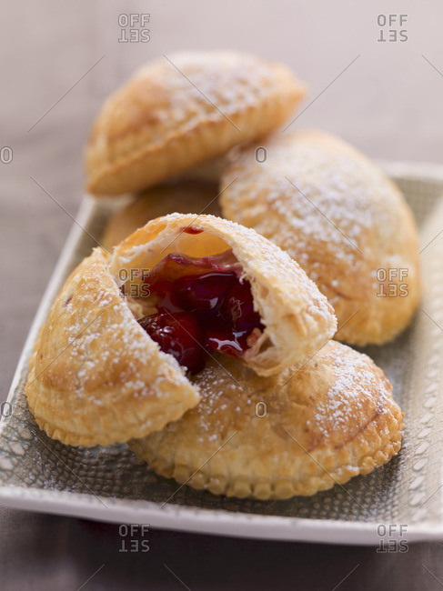 Puff pastries with a fruit filling