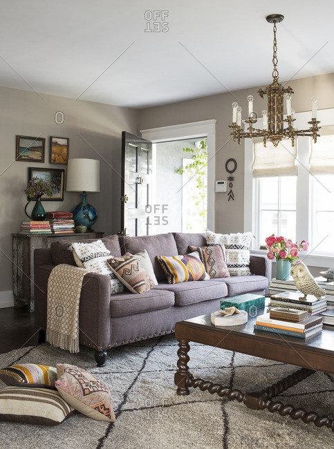 April 24, 2015: A cozy living room area