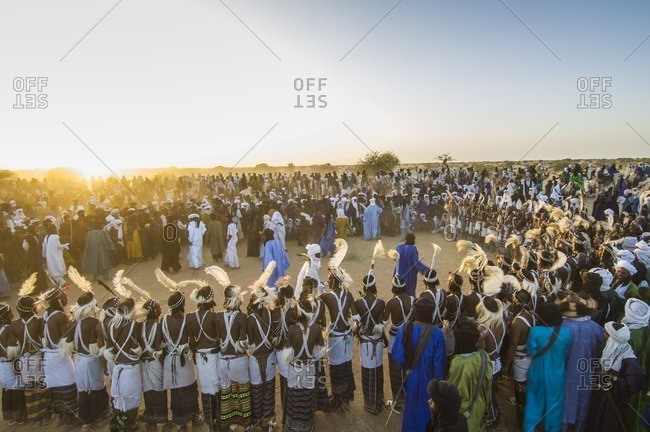 Africa - September 25, 2007: Wedding ceremony of the Bororo, Niger