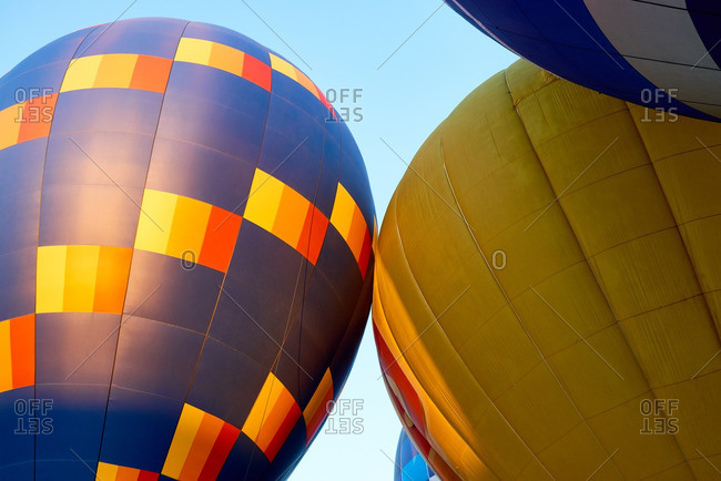 Colorful hot air balloons