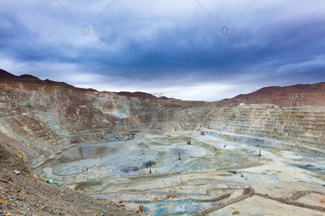 Open Pit Copper Mine near Copiapo, Northern Chile