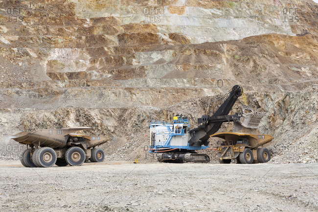 Mining Operations at Copper Mine near Copiapo, Northern Chile