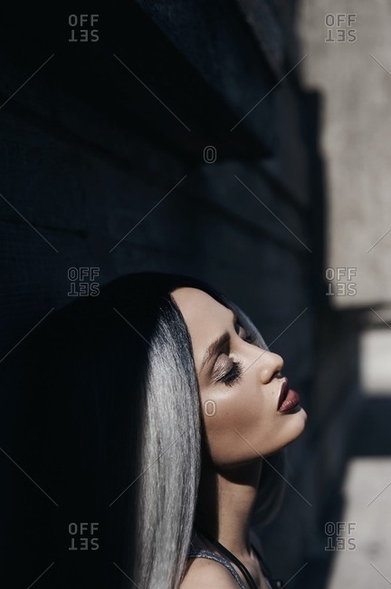 Woman Silver Eyes Stock Photos Offset