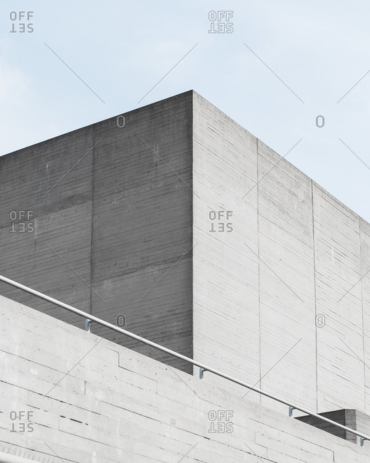 Blocky modern minimalist architecture