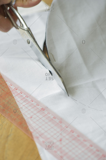Cutting fabric, cropped - Offset Collection