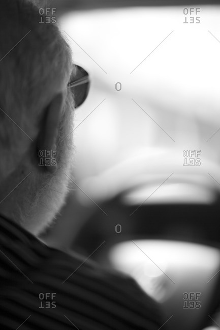 Caucasian man driving - Offset Collection