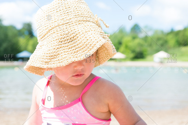 Toddler girl beach hat Clearance