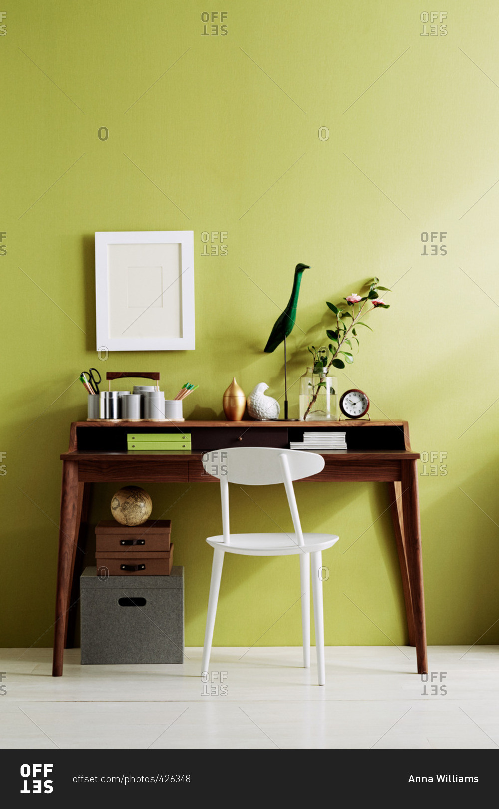 Desk Against Wall