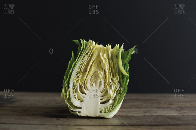 Half of a head of cabbage