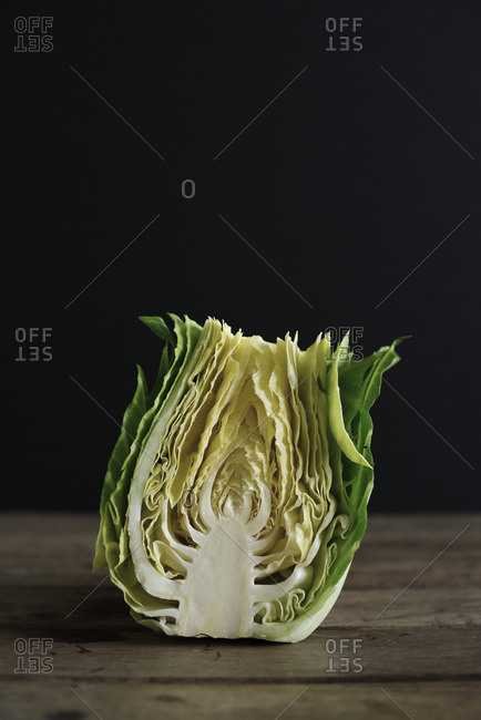 Half of head of cabbage