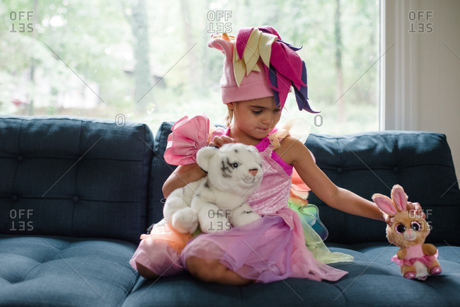 little girl stuffed animals