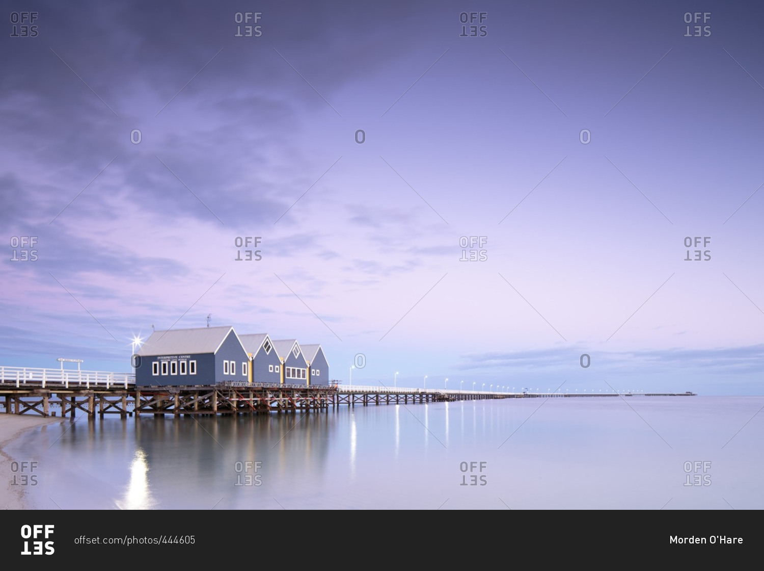 Busselton Jetty along the Busselton beachfront in Western Australia