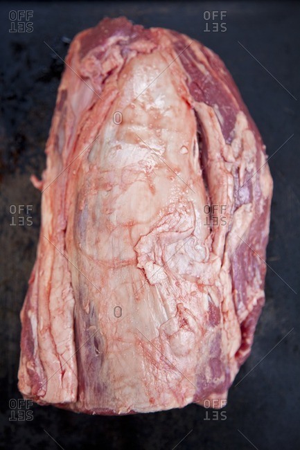 Close up of raw filet mignon steak