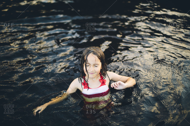 8 year old girl stock photos - OFFSET